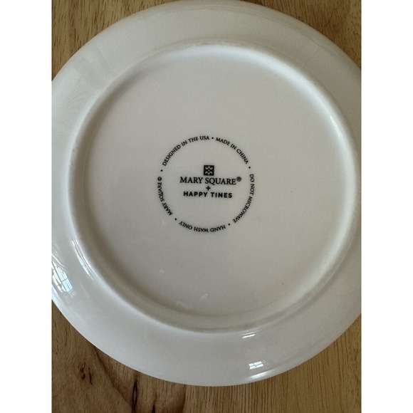 Mary Square Happy Tines Christmas Holiday Serving And Appetizer Plate Set - Picture 6 of 10